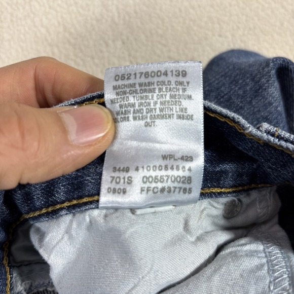 Levis 557 Jeans Mens 38x30 Bootcut Relaxed Dark Blue Wash Baggy Y2K VTG Loose - Picture 8 of 11